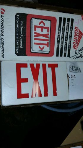 EXIT SIGN LITHONIA LED LOMSW3R120/277ELN 2 SIDED.