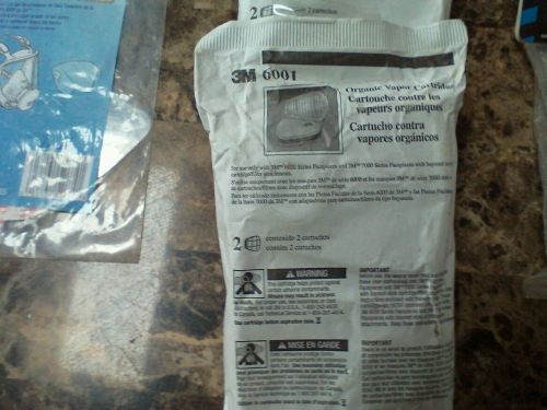 Lot Of 3M 6001 Organic Vapor Cartridges For Use With 6000 ,7000 series Facepeice