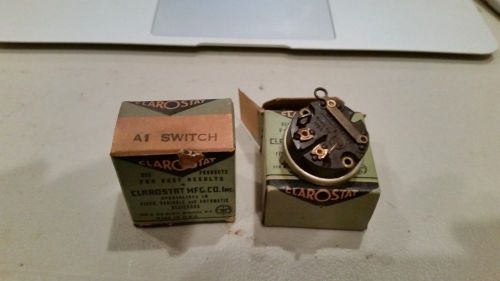2 Rare Add On A1 Switches For Clarostat Potentiometers NOS Guaranteed