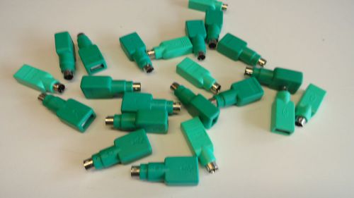 ZZ2: Lot of  22 USB to PS2 Keyboard Mouse Convertor Adapter