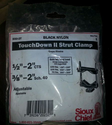 75 sioux chief 550-2t universal touchdown ii strut clamp for 1/2&#034;cts-2&#034; ips pipe for sale