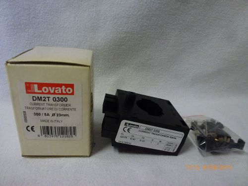 Lovato dm2t 0300 current transformer 300/5a 40-50hz 23mm new for sale