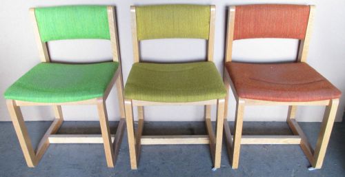 23 CHAIRS RESTAURANT CAFE OFFICE LOBBY UPHOLSTERED CHAIRS Yellow Orange
