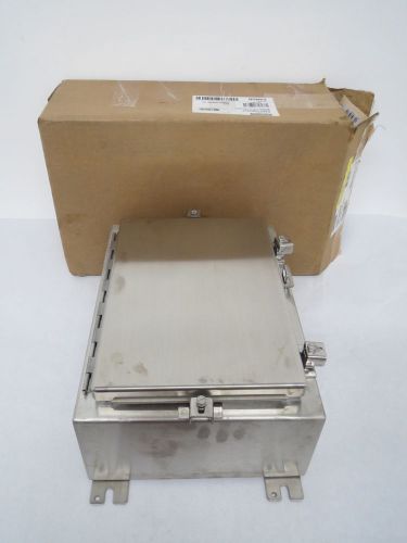 New hoffman a16h1206sslp 16x12x6 in stainless electrical enclosure b418493 for sale