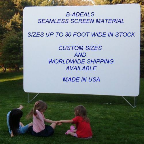 B-adeals 100&#034; 16:9 front projection projector screen material matte white fabric for sale