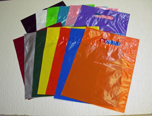 Premium glossy low-density plastic merchandise bags u pick qty/color/size for sale