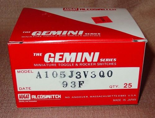 Alcoswitch GEMINI Series miniature TOGGLE SWITCH rocker boxed lot of 25
