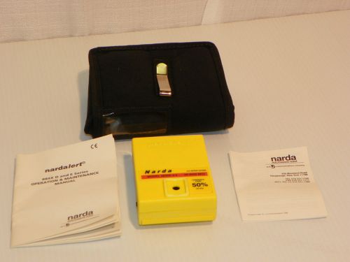 Nardalert radiation monitor model 8845e-0.5 50-2000mhz  broken tab on battery for sale