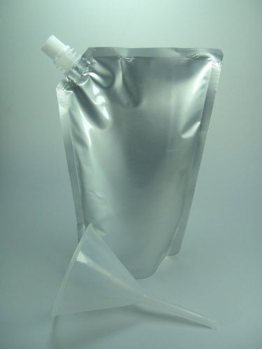 Free shipping,17oz 20 units aluminum foil stand up spout bags for oil,wine,mylar
