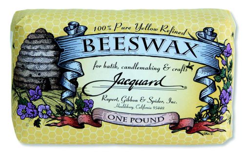 Jacquard flexible beeswax, yellow, 1 lb block for sale