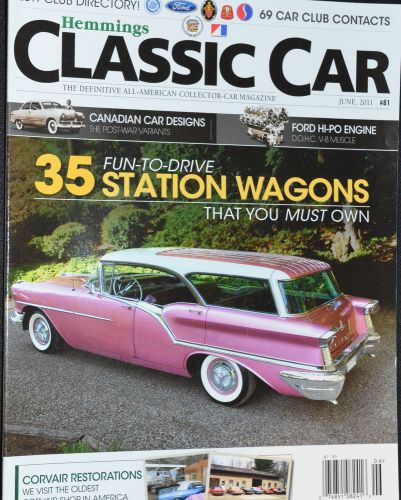 Magazine Hemmings Classic Car #81 June 2011 Station Wagons