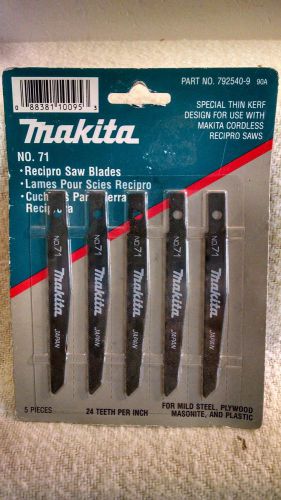Makita  #792540-9 5pk #71 Recip Blade