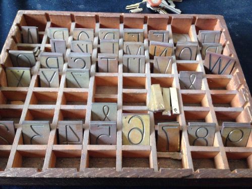 New Hermes Typeset Brass Font Letters And Numbers Engraving Machine Reverse 1&#034;