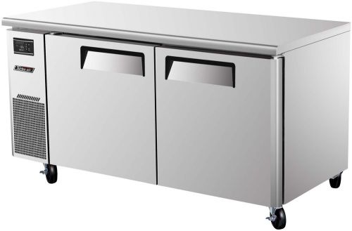 Turbo Air JUR-60, 60-inch Two-door Undercounter Refrigerator with Side Mounted C