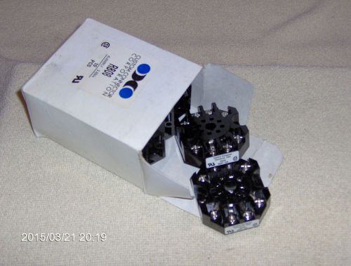 Box of 10 - Octal Relay Socket / Tube Base, Custom Connector RB08, 600V 10A