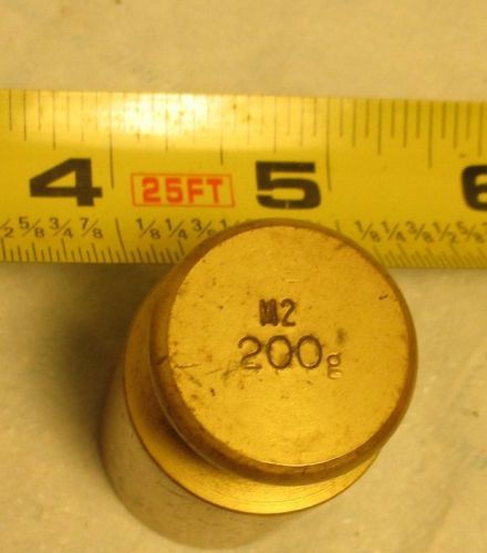 Vintage 200 g Weight M2 CALIBRATION WEIGHT brass