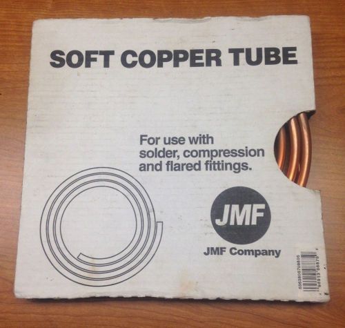NIP JMF SOFT COPPER TUBE~3/8&#034; OD X 10&#034;~USE W/SOLDER/COMPRESSION/FLARED FITTINGS