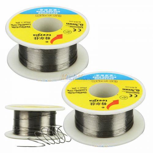 2Pcs 0.3mm 35g Tin Lead Soldering Solder Wire Rosin Core Tin(Sn) Lead(Pb) 63/37