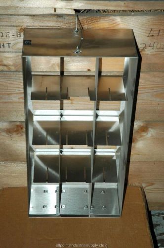 Cryogenic Cryo Storage Rack Stainless Steel -80 Freezer Tray Rack 22 x 5.5 x 11&#034;