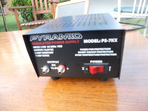 Pyramid 13.8 VDC, 5 Amp  continuous (7 surge) Power supply