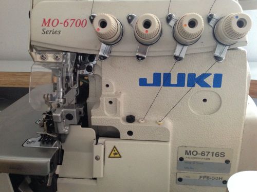 Juki MO 6716 5 Thread  Industrial Overlock Sewing Machine manual included