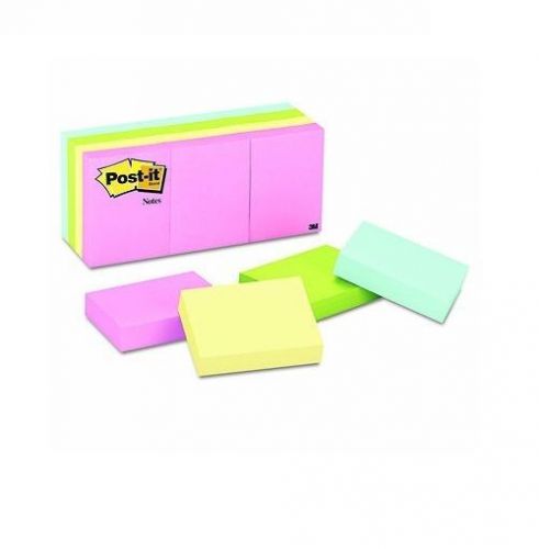 Post-It Color Notes 1 1/2&#034; x 2&#034; 100 Sheets Per Pad 12 Pack Assorted Pastels