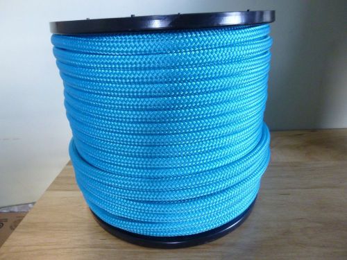 5/8 Double Braid~Yacht Braid MFP/Polyester rope hank 70 ft. Turquoise. USA