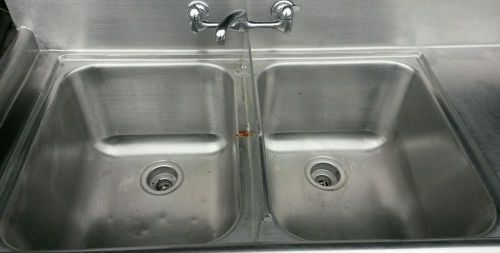 restaurant double compartment sinks