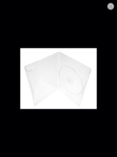 66 SLIM Clear Single DVD Cases 7MM