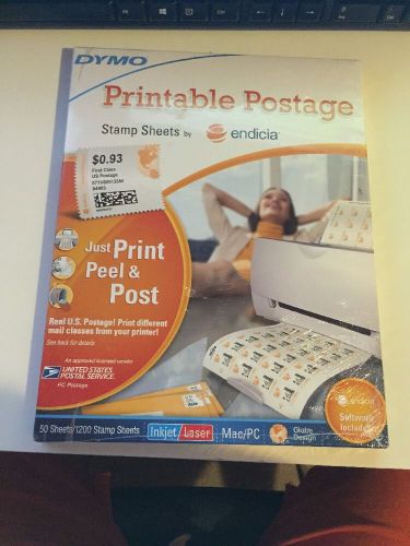 Dymo Printable Postage Stamp Label - 50/sheet/1200 Sheets Inkjet/Laser