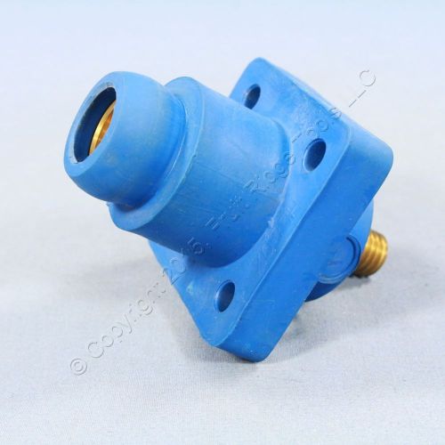 New leviton blue 18 series cam female receptacle threaded stud 400a bulk 18r22-b for sale