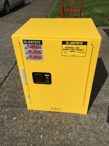 New justrite 890500 aerosol can benchtop safety cabinet flammable for sale
