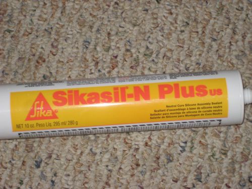 Lot of 6 tubes of silicone sealant aluminum gray sikasil for sale