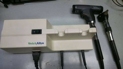 Welch Allyn 767 Wall Transformer With Ophthalmoscope and another head