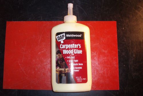 DAP, 00491, Weldwood Carpenter&#039;s Glue, 16oz Bottle, Qty. 12 Ea, Fast Dry, /IM4/