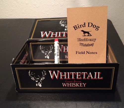 Bird Dog Blackberry Whiskey Promotional Pencil &amp; Note Pad White Tail Whiskey Box