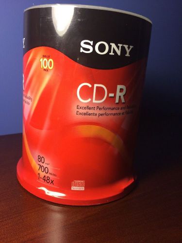Sony - CD Recordable Media - CD-R - 48x - 700 MB - 100 Pack Spindle