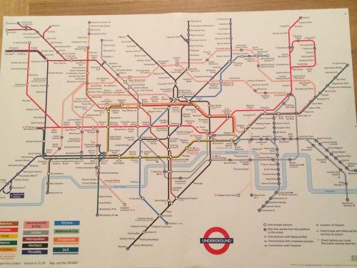 *BRAND NEW* LARGE LAMINATED  tube map poster London tube Underground 50x70