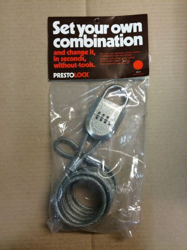 PrestoLock, Set Your Own Combination Keyless Padlock, Bike/Motorcycle Chain