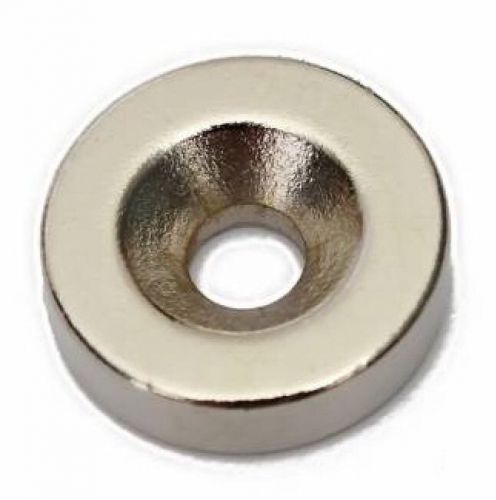 20pcs n50 strong round neodymium magnets countersunk ring 15x4mm 4mm hole for sale