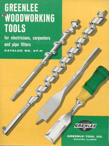 Woodworking tools 1959 catalog chisels augers greenlee tool co rockford il for sale