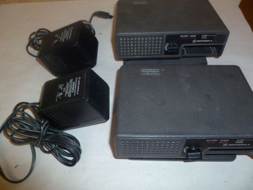 Lot of TWO Motorola Minitor II Fire EMS Pager Amplified Chargers