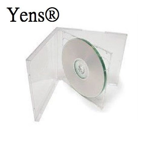 Yens® 100 pcs New Clear Double Standard CD DVD Jewel Case 10.2mm  100#10CCD2