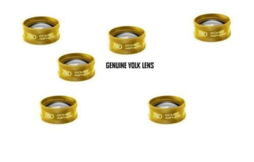 Excellent QUALITY SIX Genuine GOLDEN Volk Lenses 78D/Double Aspheric lens a