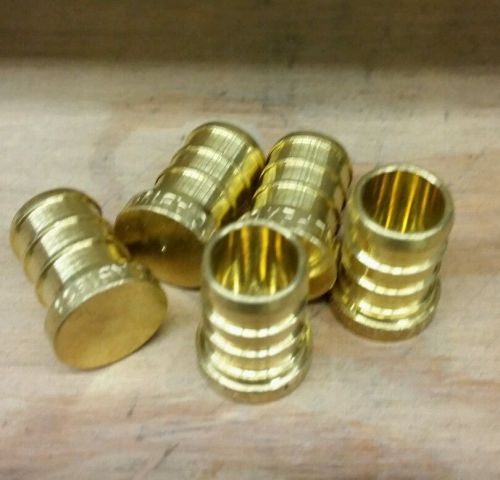 100 ct. vangaurd 1/2&#034; pex plugs brass sealed in bag nib (100 ct bag) for sale