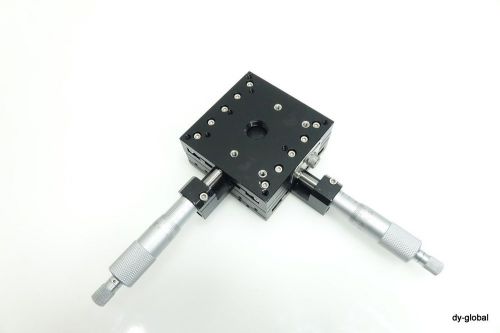 80X80 XY Manual Stage micrometer stroke +/- 13mm Used SIGMAKOKI Type #5