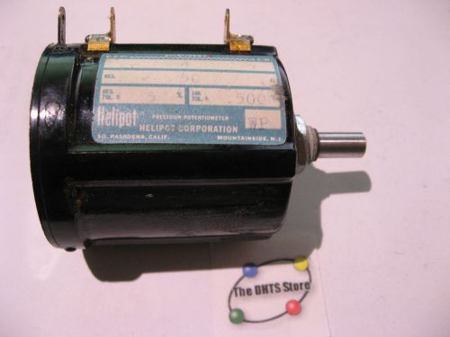 Qty 1 Helipot Multi 10 Turn Potentiometer Model A 50 Ohm Panel Mount Used