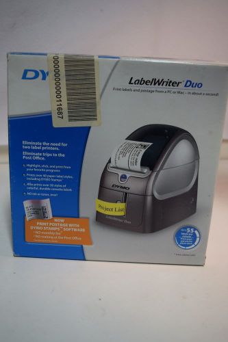 Used Dymo Label Writer Duo 93105 Label Maker w/Lots of Extras Labels CD&#039;s Files