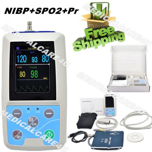 Contec PM50 ICU patient monitor NIBP SPO2 Pr,24 Hrs Dynamic Blood Pressure, New