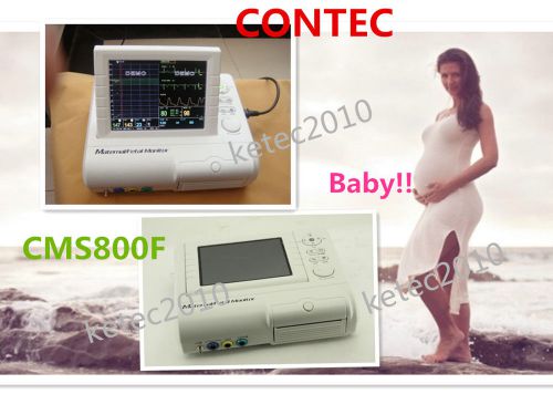 CONTEC CMS800F Fetal Monitor,FHR+TOCO+ECG+NIBP+SPO2+Pulse Rate,Fetal Movement